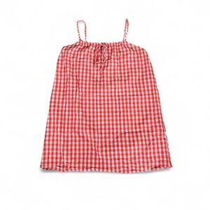 Vero Moda Red and White Checkered Mini Dress